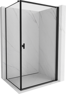 Mexen Mist-B jobbos fekete keretes zuhanykabin 70 x 75 cm, fekete - 8A2T-070-075-70-70-P