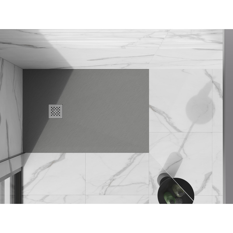 Mexen Stone+ tavă de duș compozit dreptunghiulară 120 x 100 cm, gri-beton - 44611012