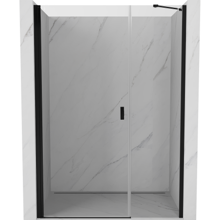 Mexen Mist-B ușă de duș batantă 95 cm, transparentă, negru - 8A2-095-001-70-00