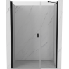 Mexen Mist-B ușă de duș batantă 115 cm, transparentă, neagră - 8A2-115-001-70-00
