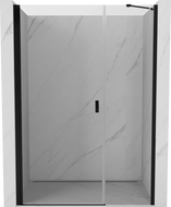 Mexen Mist-B zuhanyajtó, nyíló, 120 cm, átlátszó, fekete - 8A2-120-001-70-00