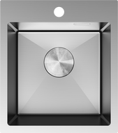 Mexen Solix acél mosogató 1-medencés 400 x 450 mm, inox - 6401401000-01