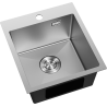Mexen Solix chiuvetă din oțel inoxidabil, 1 compartiment, 400 x 450 mm, inox - 6401401000-01