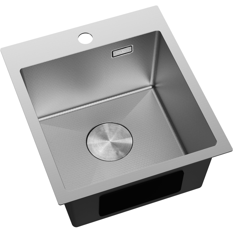 Mexen Solix chiuvetă din oțel inoxidabil cu 1 cameră 400 x 450 mm, inox HC - 6401401000-01HC