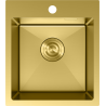 Mexen Solix rozsdamentes acél mosogató 1-medence 400 x 450 mm, arany - 6401401000-55