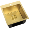 Mexen Solix chiuvetă de oțel inoxidabil cu 1 compartiment 400 x 450 mm, auriu - 6401401000-55