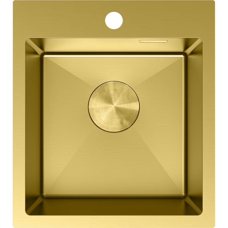 Mexen Solix chiuvetă de oțel inoxidabil cu 1 compartiment 400 x 450 mm, auriu - 6401401000-55