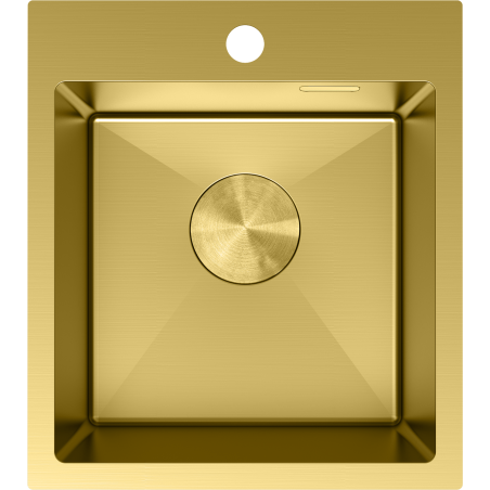Mexen Solix chiuvetă de oțel inoxidabil cu 1 compartiment 400 x 450 mm, auriu - 6401401000-55