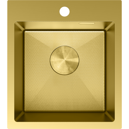 Mexen Solix chiuvetă de bucătărie din oțel inoxidabil cu un singur compartiment 400 x 450 mm, aurie HC - 6401401000-55HC