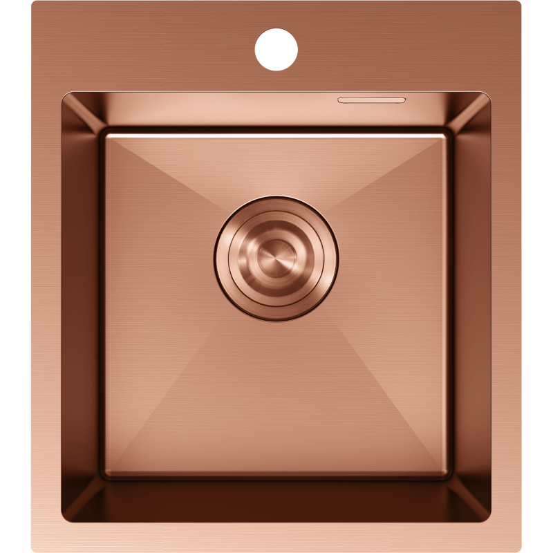 Mexen Solix rozsdamentes acél mosogató 1-medencés 400 x 450 mm, réz - 6401401000-65
