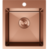 Mexen Solix rozsdamentes acél mosogató 1-medencés 400 x 450 mm, réz - 6401401000-65