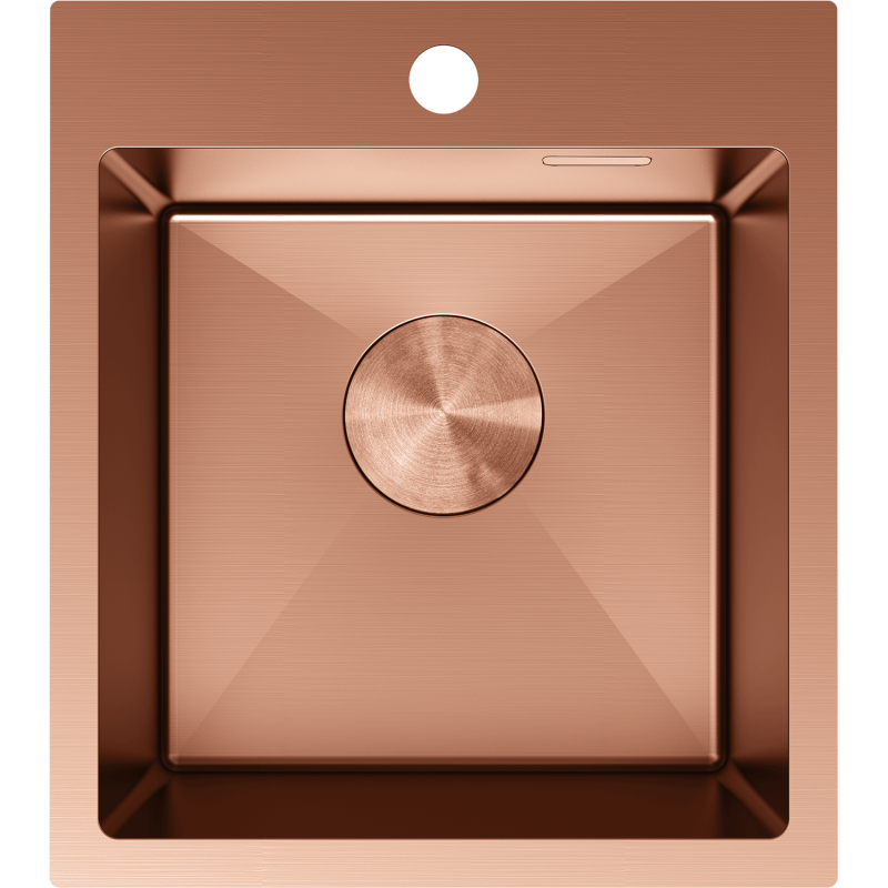 Mexen Solix rozsdamentes acél mosogató 1-medencés 400 x 450 mm, réz - 6401401000-65