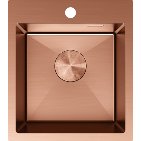 Mexen Solix rozsdamentes acél mosogató 1-medencés 400 x 450 mm, réz - 6401401000-65