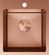 Mexen Solix 1-kamrás, rozsdamentes acél mosogató 400 x 450 mm, réz HC - 6401401000-65HC