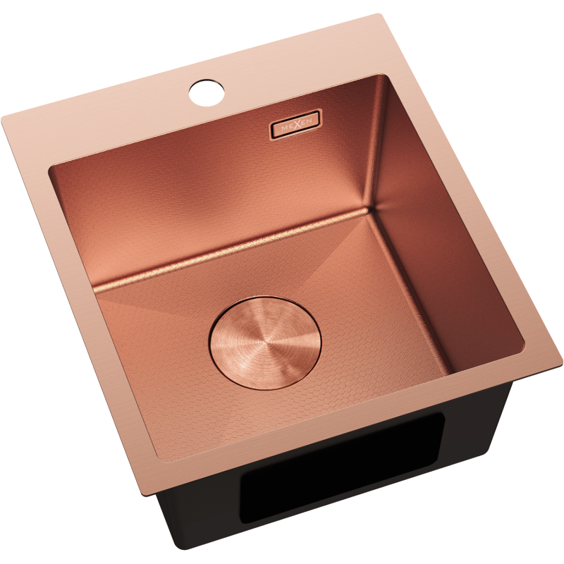 Mexen Solix chiuvetă din oțel inoxidabil cu 1 cameră 400 x 450 mm, cupru HC - 6401401000-65HC