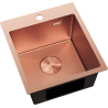 Mexen Solix chiuvetă din oțel inoxidabil cu 1 cameră 400 x 450 mm, cupru HC - 6401401000-65HC
