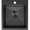 Mexen Solix chiuvetă de bucătărie din oțel inoxidabil cu 1 compartiment 400 x 450 mm, neagră HC - 6401401000-70HC