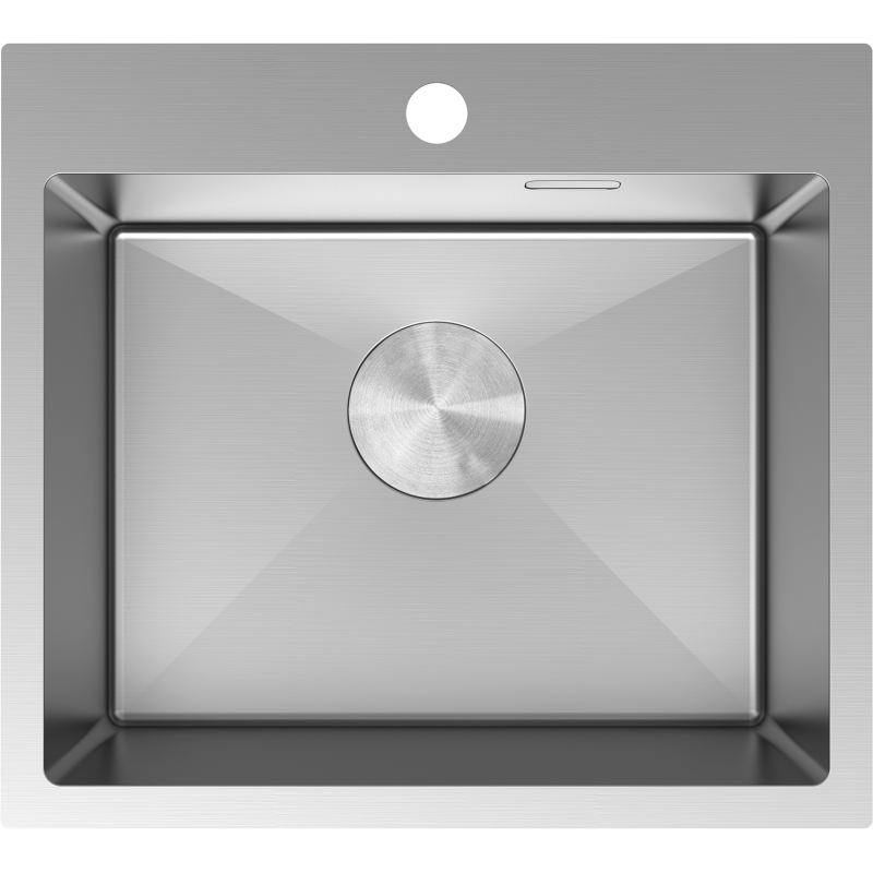 Mexen Solix rozsdamentes acél mosogató, 1-medencés, 500 x 450 mm, inox - 6402501000-01