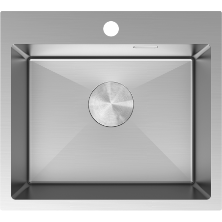 Mexen Solix rozsdamentes acél mosogató, 1-medencés, 500 x 450 mm, inox - 6402501000-01