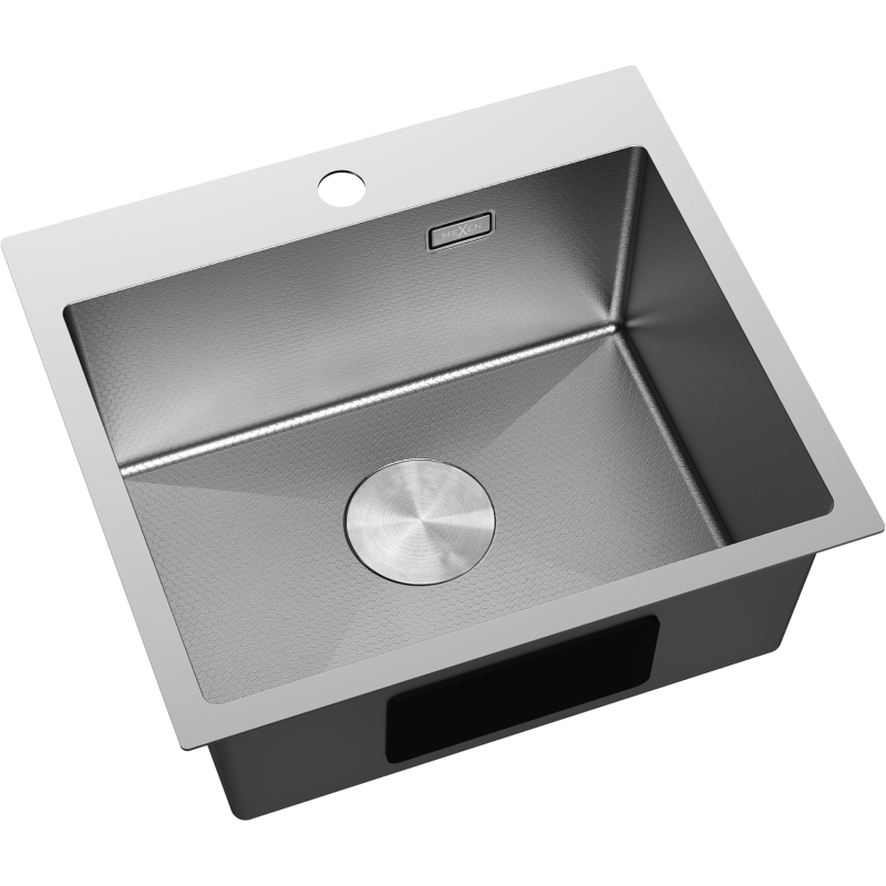 Mexen Solix chiuvetă de bucătărie din inox cu o cuvă 500 x 450 mm, inox HC - 6402501000-01HC