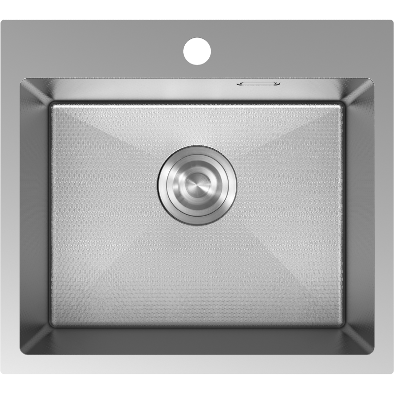 Mexen Solix egykamrás rozsdamentes acél mosogató 500 x 450 mm, inox HC - 6402501000-01HC