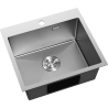 Mexen Solix acél mosogató, 1 rekeszes 500 x 450 mm, inox HC - 6402501000-01HC