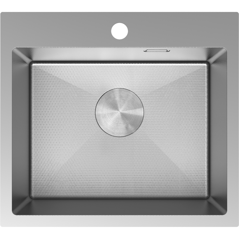 Mexen Solix egykamrás rozsdamentes acél mosogató 500 x 450 mm, inox HC - 6402501000-01HC