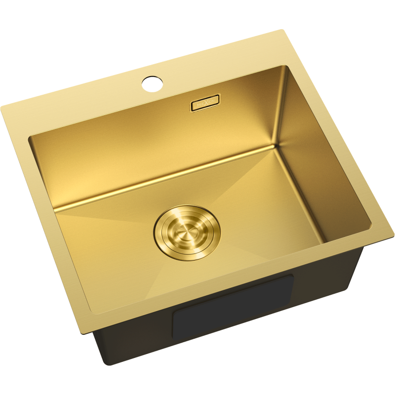 Mexen Solix chiuvetă din oțel inoxidabil cu o singură cuvă 500 x 450 mm, auriu - 6402501000-55