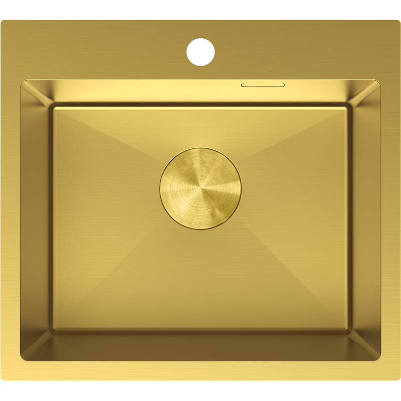Mexen Solix chiuvetă din oțel inoxidabil cu o singură cuvă 500 x 450 mm, auriu - 6402501000-55
