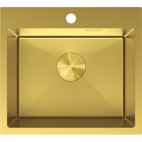 Mexen Solix chiuvetă din oțel inoxidabil cu o singură cuvă 500 x 450 mm, auriu - 6402501000-55