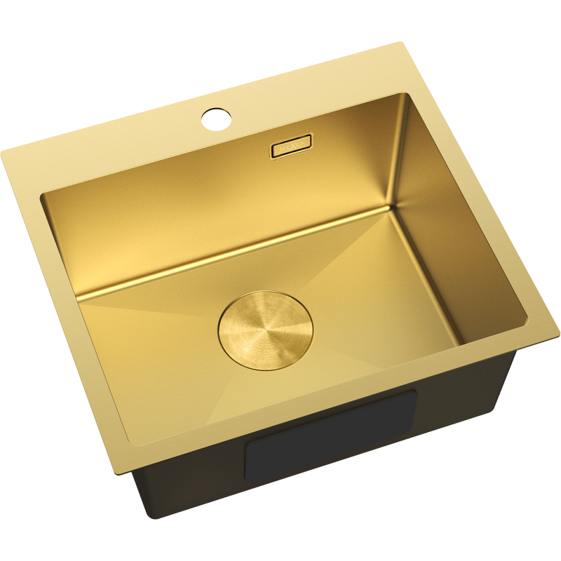 Mexen Solix chiuvetă din oțel inoxidabil cu o singură cuvă 500 x 450 mm, auriu - 6402501000-55