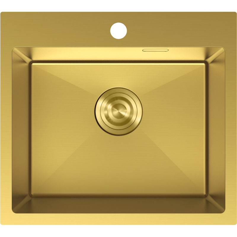 Mexen Solix chiuvetă din oțel inoxidabil cu o singură cuvă 500 x 450 mm, auriu - 6402501000-55
