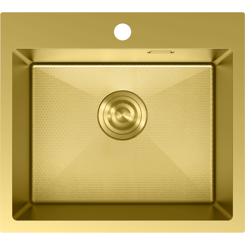 Mexen Solix chiuvetă din oțel 1-comparteiment 500 x 450 mm, auriu HC - 6402501000-55HC