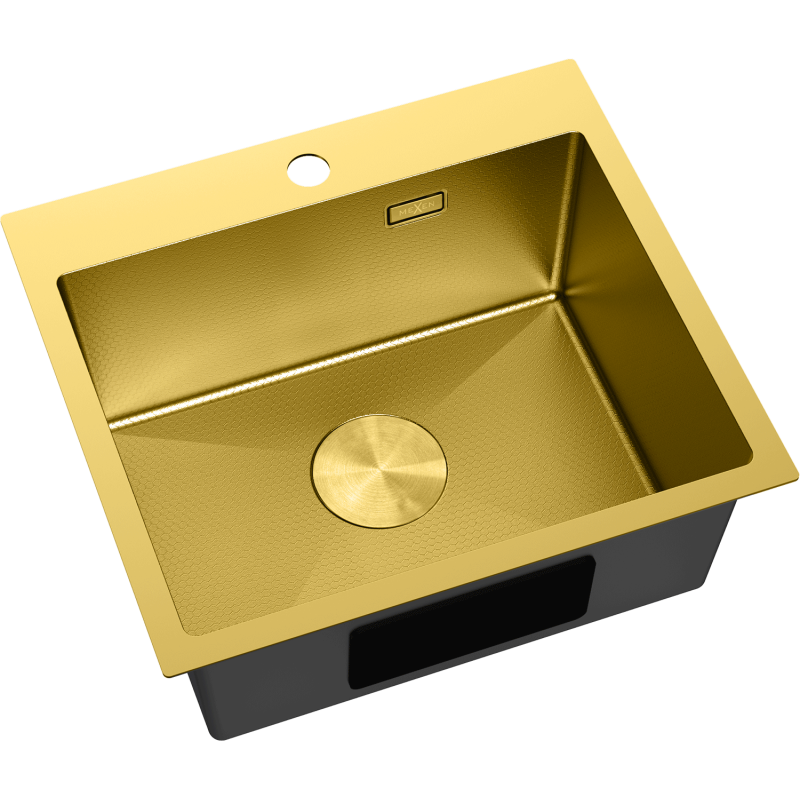 Mexen Solix 1-medencés acél mosogató 500 x 450 mm, arany HC - 6402501000-55HC
