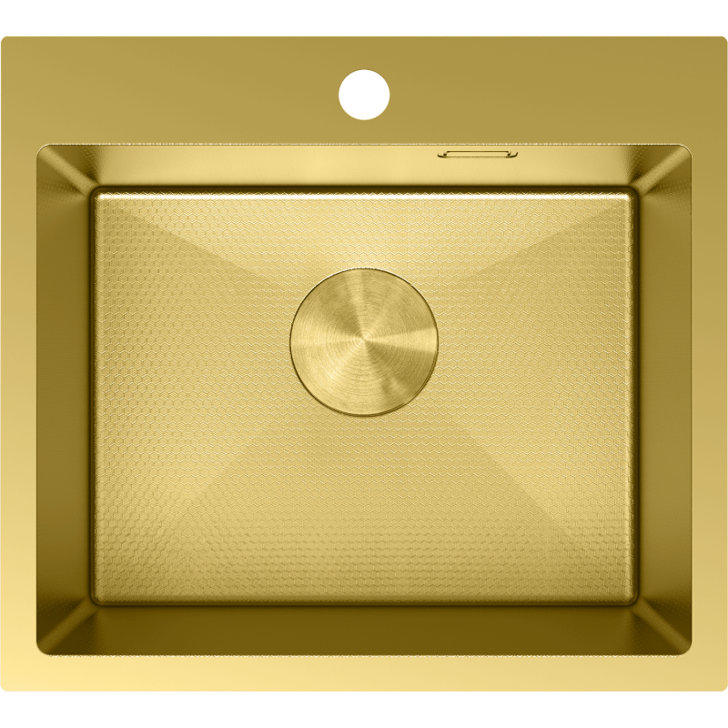 Mexen Solix chiuvetă din oțel 1-comparteiment 500 x 450 mm, auriu HC - 6402501000-55HC
