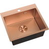 Mexen Solix chiuvetă de oțel 1 compartiment 500 x 450 mm, cupru - 6402501000-65