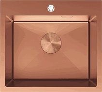 Mexen Solix acél mosogató, 1-medencés, 500 x 450 mm, réz - 6402501000-65