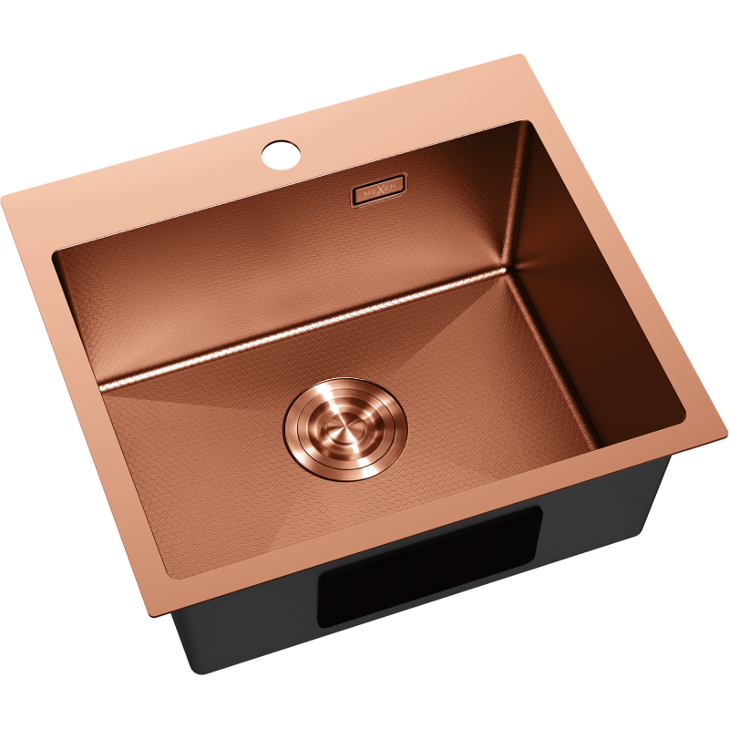 Mexen Solix chiuvetă din oțel inoxidabil cu 1 compartiment 500 x 450 mm, cupru HC - 6402501000-65HC