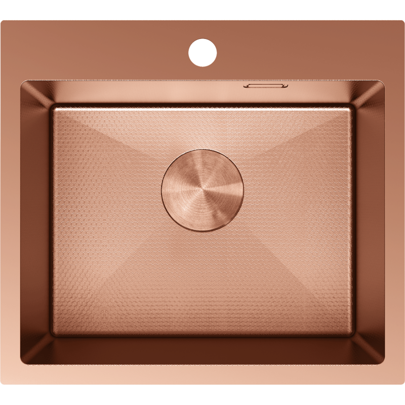 Mexen Solix 1-medencés acél mosogató 500 x 450 mm, vörösréz HC - 6402501000-65HC