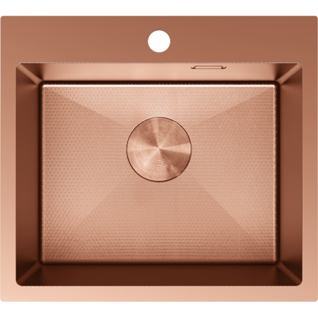 Mexen Solix 1-medencés acél mosogató 500 x 450 mm, vörösréz HC - 6402501000-65HC