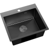Mexen Solix chiuvetă din oțel inoxidabil 1-camerală 500 x 450 mm, negru HC - 6402501000-70HC