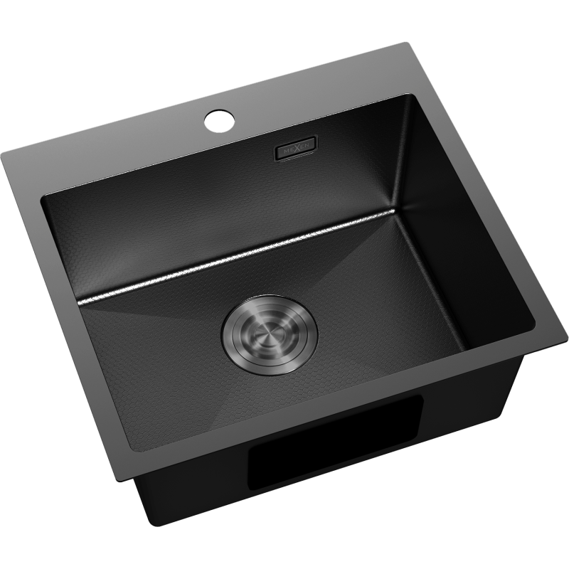 Mexen Solix chiuvetă de oțel inoxidabil 1 cameră 500 x 450 mm, negru HC - 6402501000-70HC