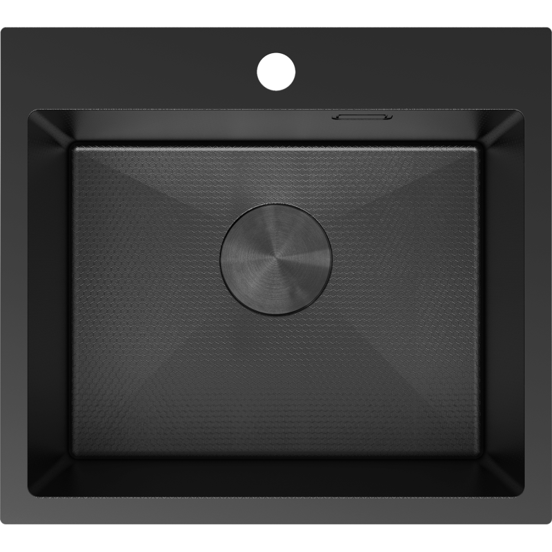 Mexen Solix chiuvetă din oțel inoxidabil 1-camerală 500 x 450 mm, negru HC - 6402501000-70HC