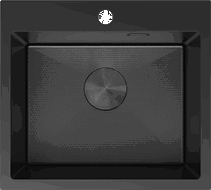 Mexen Solix chiuvetă din oțel inoxidabil 1-camerală 500 x 450 mm, negru HC - 6402501000-70HC
