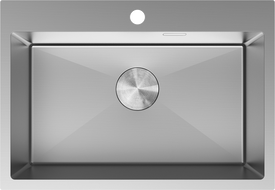 Mexen Solix acél mosogató 1-medencés 650 x 450 mm, inox - 6403651000-01