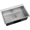 Mexen Solix chiuvetă din oțel 1-cameră 650 x 450 mm, inox - 6403651000-01
