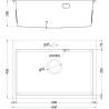 Mexen Solix chiuvetă din oțel 1-cameră 650 x 450 mm, inox - 6403651000-01