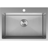 Mexen Solix chiuvetă din oțel inoxidabil cu 1 compartiment 650 x 450 mm, inox HC - 6403651000-01HC