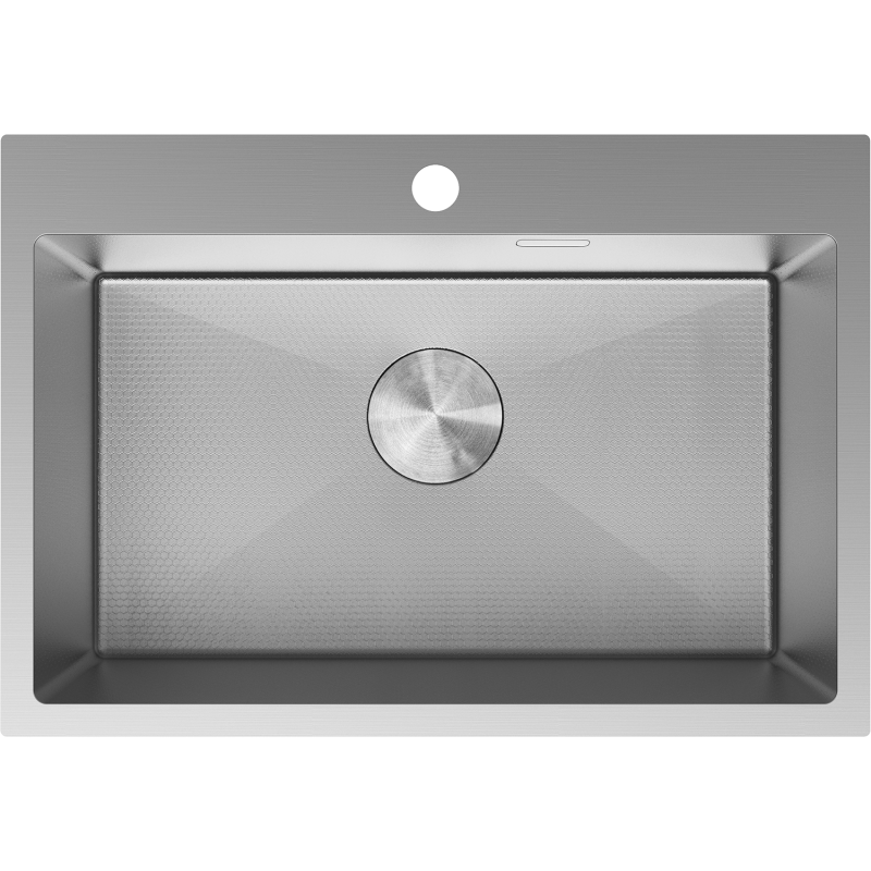 Mexen Solix acél mosogató 1 rekeszes 650 x 450 mm, inox HC - 6403651000-01HC