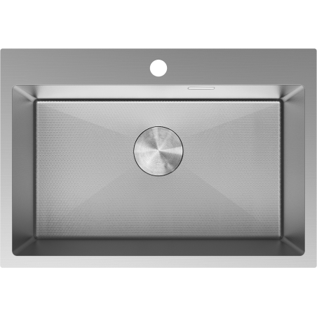 Mexen Solix acél mosogató 1-medencés 650 x 450 mm, inox HC - 6403651000-01HC